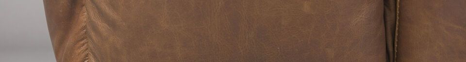 Material Details Brown leather modular 4-seater sofa Hackman