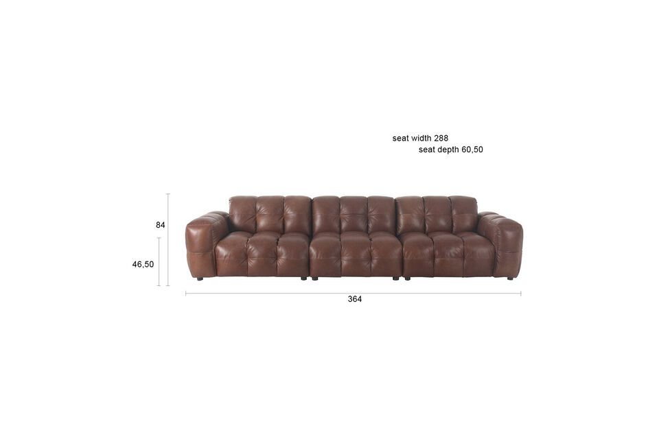 It can be complemented by cushions or plaids to suit your decorative preferences