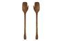 Miniature Brown mango-wood salad servers Zeena Clipped