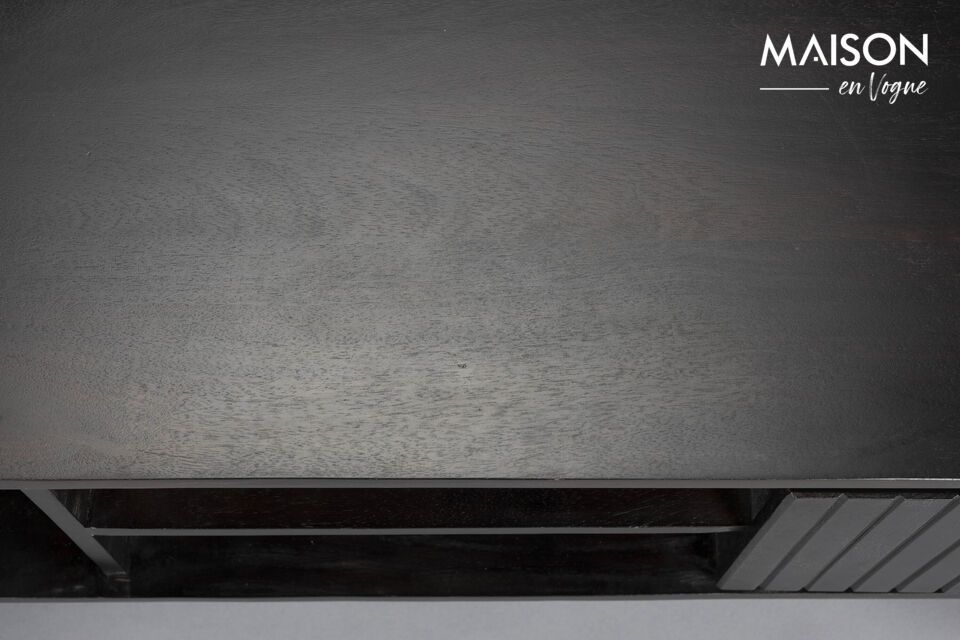 The Kenji brown mango wood sideboard embodies the raw elegance of a timeless piece