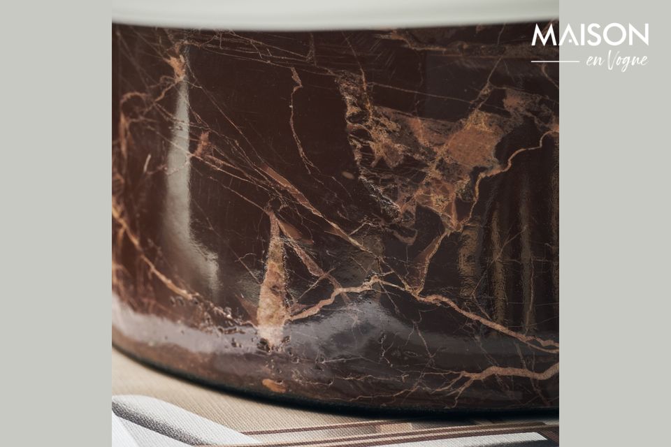 Brown marble table lamp Neat - 2