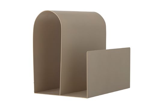 Brown metal magazine rack Enya Clipped