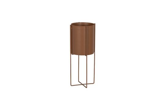 Brown metal plant pot Arda Clipped