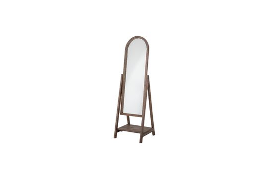 Brown mirror in mango-wood Cathia