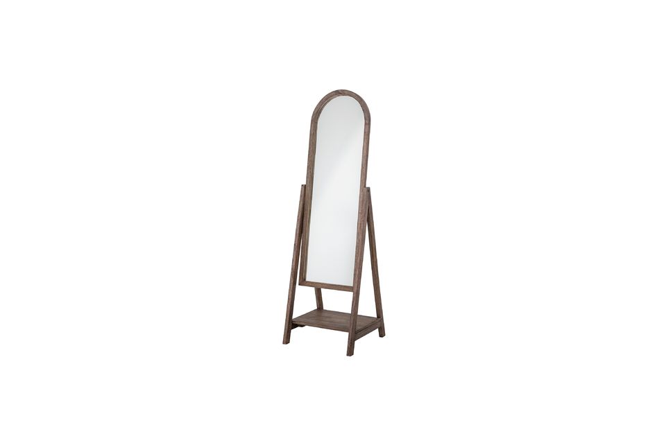 Brown mirror in mango-wood Cathia Bloomingville