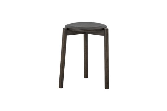 Brown oak stool Gil