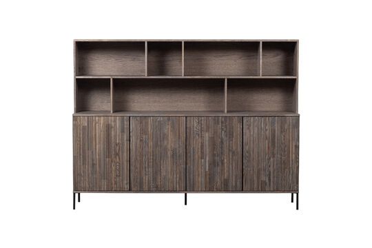 Brown oak wall cabinet New Clipped
