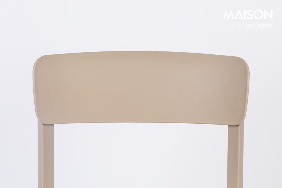 Brown plastic chair Clive - 14
