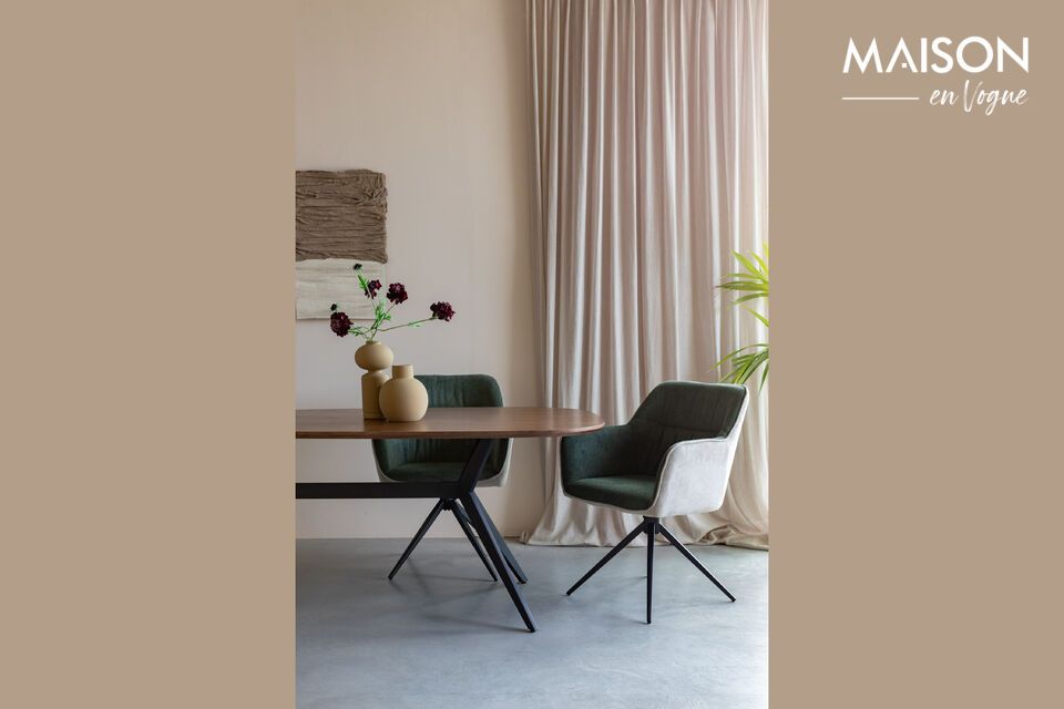 Brown elegance and comfort at your table.
