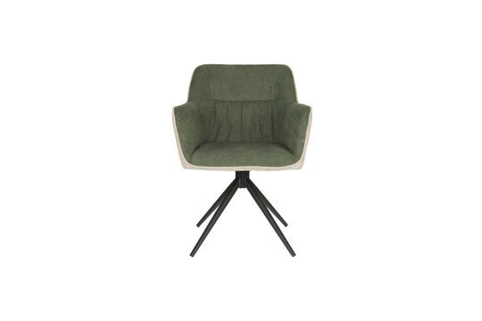 Brown polyester armchair Daley Clipped