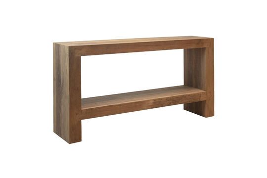 Brown reclaimed wood console table Corsica