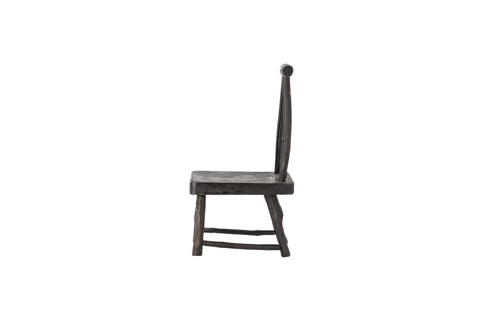 Brown recycled wood chair Aeja - 4