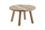 Miniature Brown recycled wood coffee table Perli Clipped
