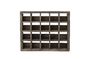 Miniature Brown recycled wood shelf Tilo Clipped