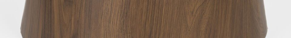 Material Details Brown round wood dining table Almira