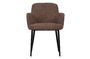 Miniature Brown sheepskin effect chair Dining Clipped