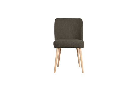 Brown sheepskin effect chair Force Clipped