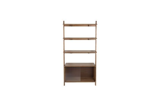 Brown solid ash wood bookcase and shelf Rise Clipped