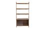 Miniature Brown solid ash wood bookcase and shelf Rise Clipped