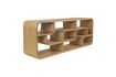 Miniature Brown solid oak wood bookcase Seven 5