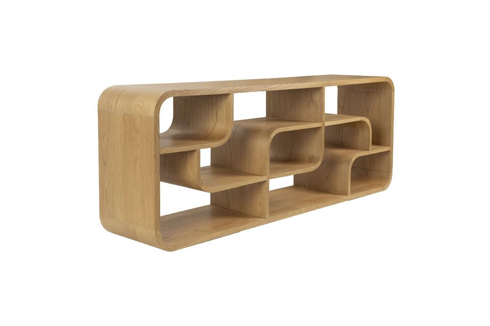 Made from oak in warm, natural tones, it adds an authentic touch to your interior
