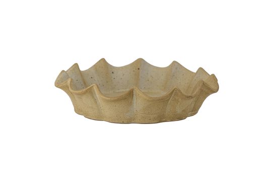 Brown stoneware pie dish Solange Clipped