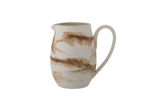 Brown stoneware pitcher Stacy Clipped