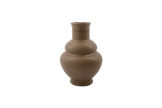 Brown stoneware vase Liva  Clipped