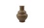 Miniature Brown stoneware vase Liva  Clipped