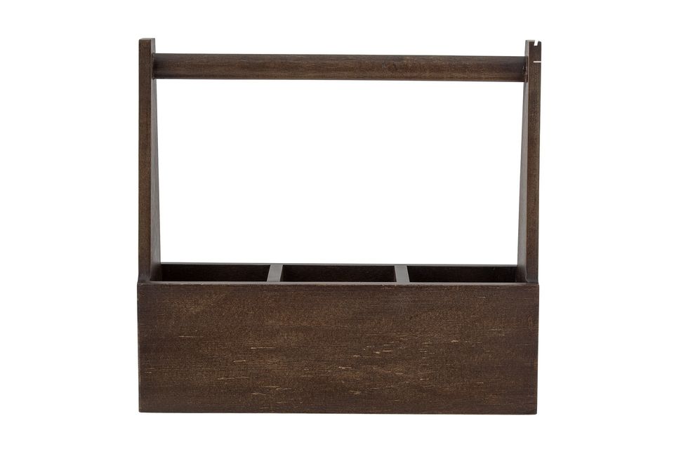 The Jas storage unit from Bloomingville is made of MDF in a beautiful dark color