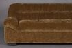Miniature Brown velvet 3-seater sofa Douglas 6