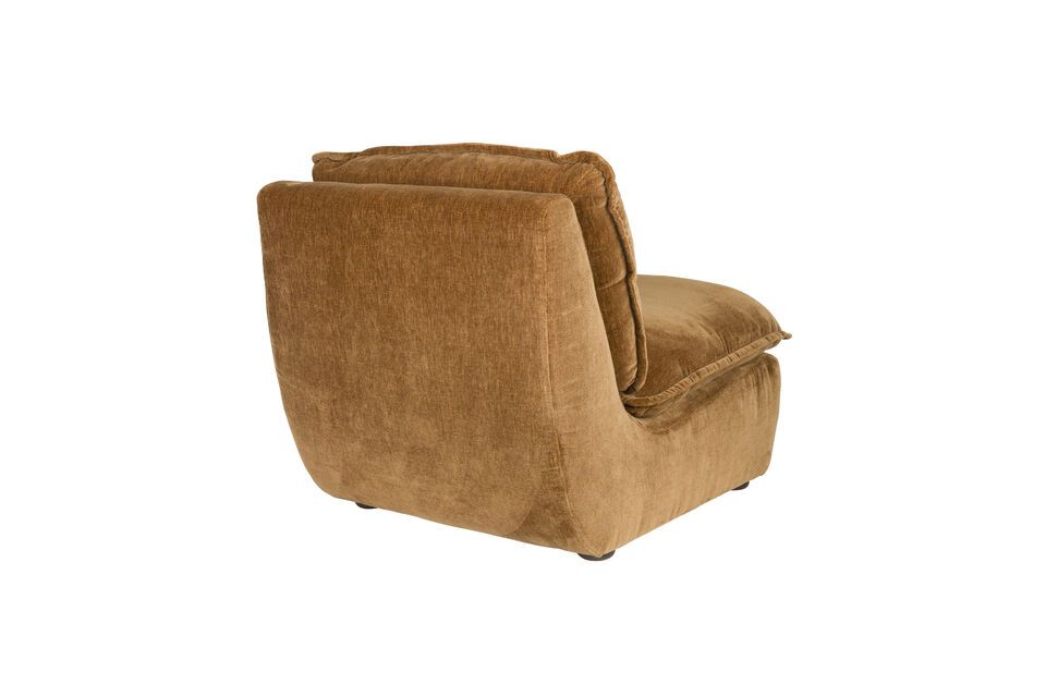 Brown velvet armchair Radley - 8