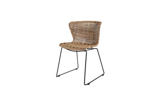 Brown wicker chair Wings Clipped