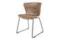 Miniature Brown wicker chair Wings Clipped