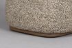Miniature Brown wood and fabric side table Shelly 4