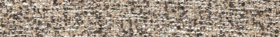 Material Details Brown wood and fabric side table Shelly