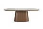 Miniature Brown wood dining table 200x90 Almira Clipped