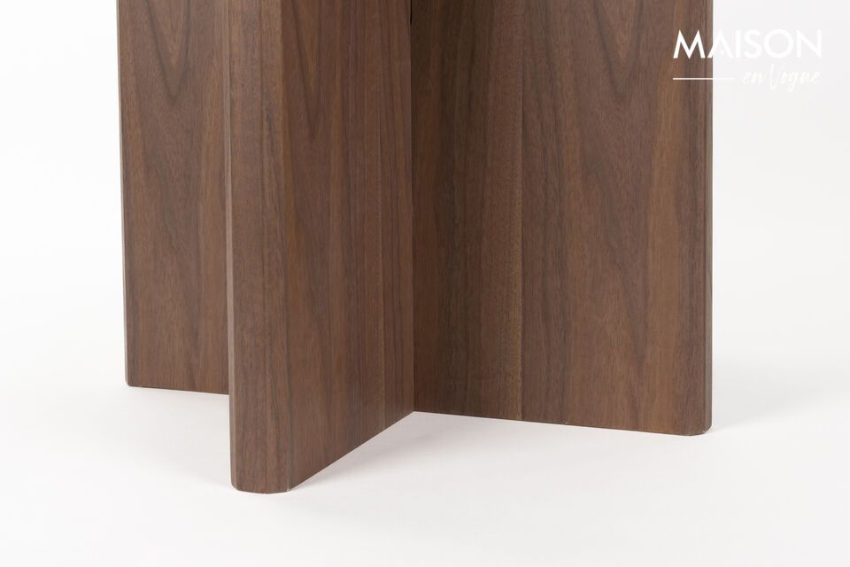 Brown wood dining table Laurent - 8