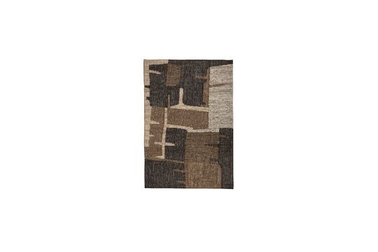 Brown wool rug Briton