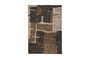 Miniature Brown wool rug Briton Clipped