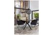 Miniature Bruno black oval dining table 2