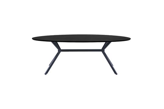 Bruno black oval dining table Clipped