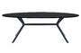 Miniature Bruno black oval dining table Clipped