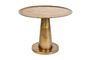 Miniature Brute round brass side table Clipped