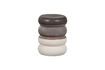 Miniature Button grey ceramic stool 1