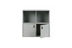Miniature Cabinet with 2 doors and 2 open spaces in grey wood 8