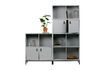 Miniature Cabinet with 2 doors and 2 open spaces in grey wood 5