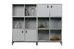 Miniature Cabinet with 2 doors and 2 open spaces in grey wood 6