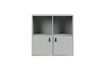 Miniature Cabinet with 2 doors and 2 open spaces in grey wood 1