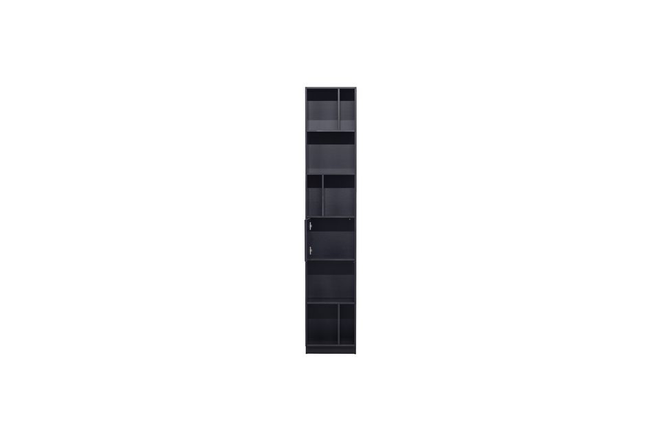 Cabinet with open shelves in black wood Finca - 5